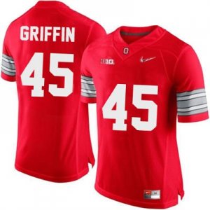 Men's NCAA Ohio State Buckeyes Archie Griffin #45 College Stitched Playoffs Authentic Nike Red Football Jersey RF20O43VS